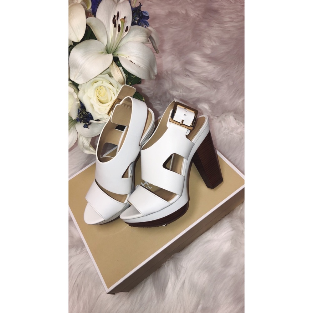 MK CARLA PLATFORM LEATHER